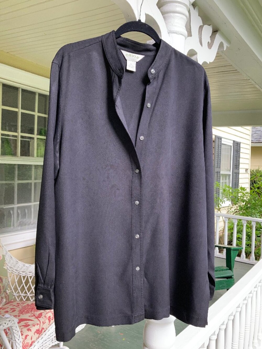 Orvis 100% Silk Buttondown Shirt/Tunic
